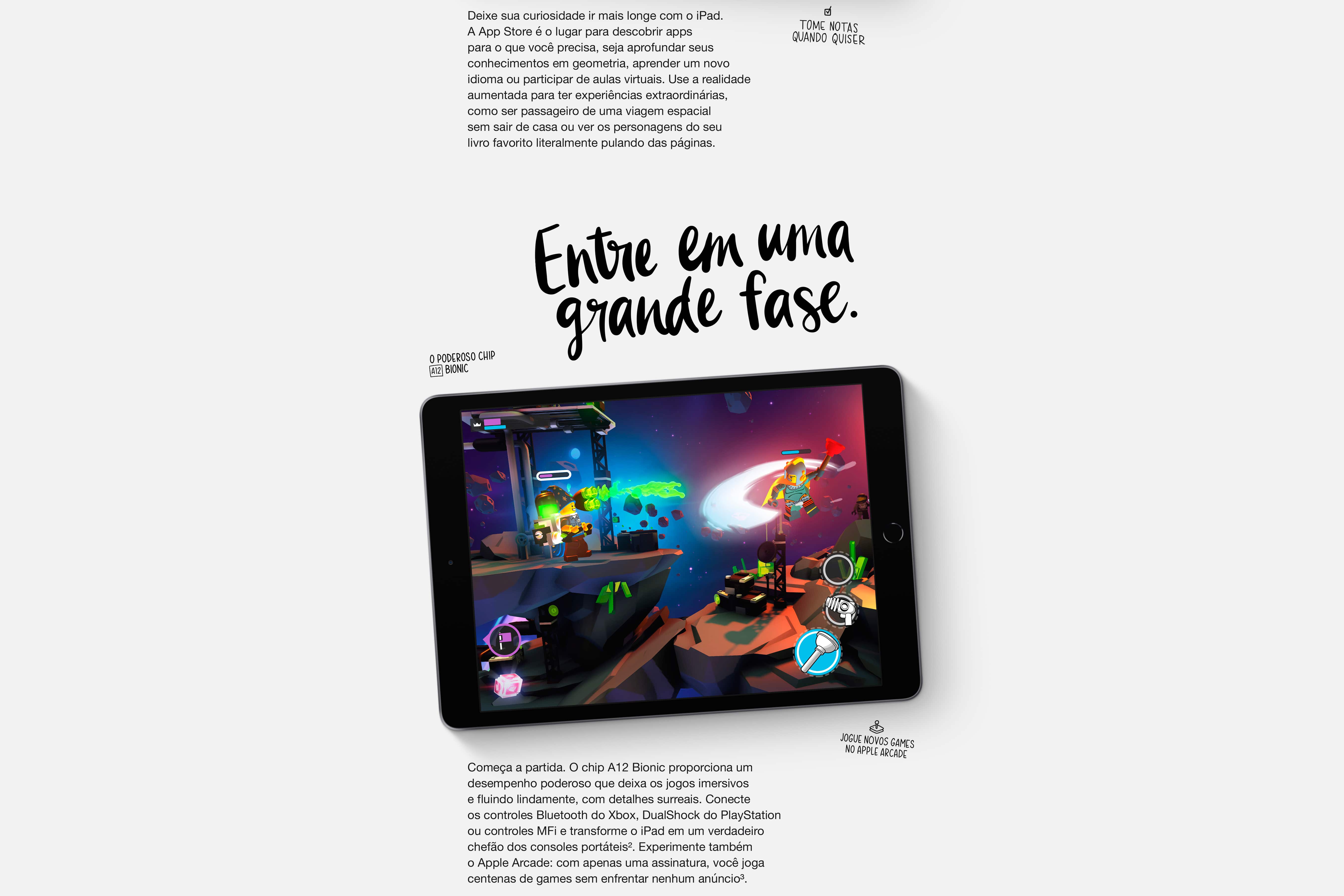 iPad 10,2 8ª geração Apple Wi-Fi  128GB - Prateado